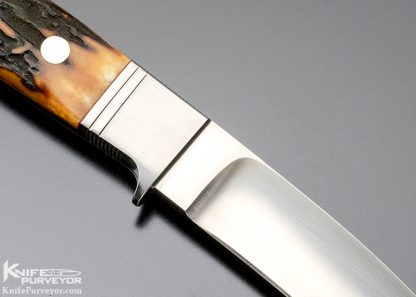 Ricardo Velarde Custom Knife Stag Integral Drop Point Hunter - Image 4