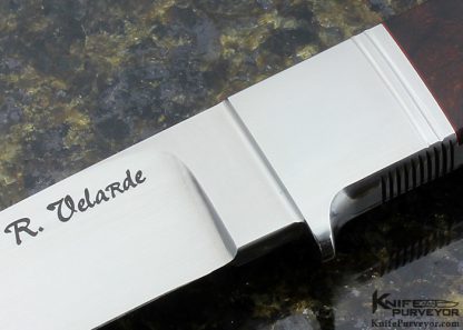 Ricardo Velarde Custom Knives Desert Ironwood Integral Hunter - Image 2