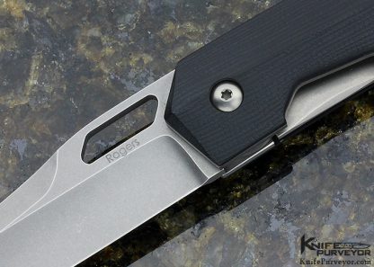 Richard Rogers Custom Knife Black G-10 Tangent Folder - Image 2