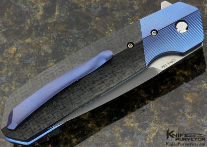 Richard Rogers Custom Knife F4 Carbon Fiber Linerlock Flipper - Image 2