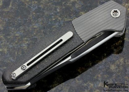 Richard Wright Custom Knife Ambidextrous Modified Tanto Bolster Release Carbon Fiber Linerlock - Image 3