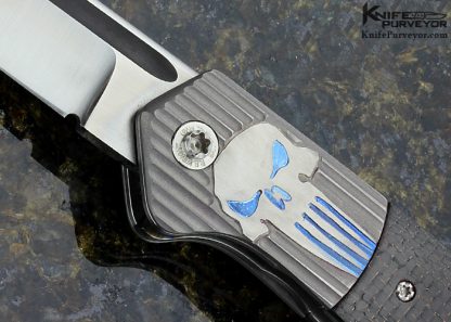 Richard Wright Custom Knife Ambidextrous Modified Tanto Bolster Release Carbon Fiber Linerlock - Image 2