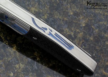 Richard Wright Custom Knife Ambidextrous Modified Tanto Bolster Release Carbon Fiber Linerlock - Image 5