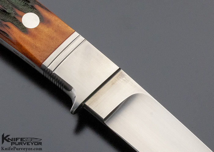 Ricardo Velarde Custom Knife Amber Stag Utility Hunter - Image 4