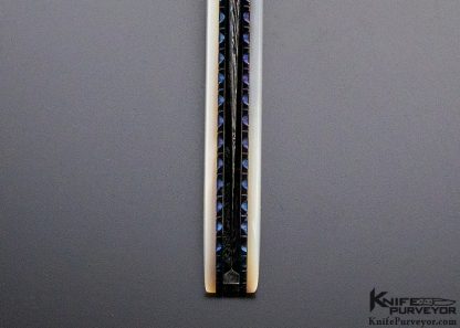 Rick Dunkerley Custom Knife Mother of Pearl and Damascus Linerlock - Image 8