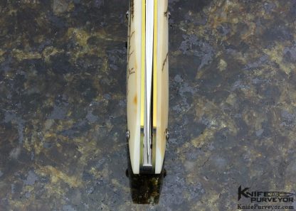 Owen Wood Custom Knife Rick Fields Scrimshawed Linerlock - Image 8