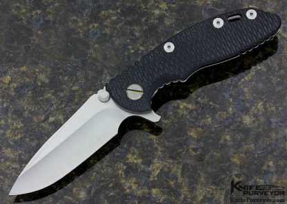 Rick Hinderer Custom Knife XM 18 Black G-10 and Titanium Frame Lock