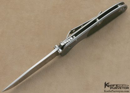 Rick Hinderer Custom Knife "Lightly Used" Carbon Fiber & Titanium Original "Flashover" Framelock - Image 5