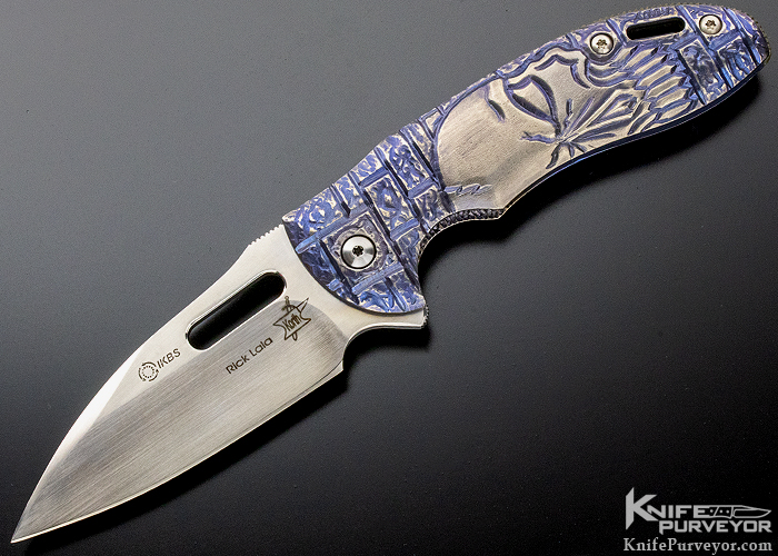 Rick Lala Custom Knife Skull #017 "Sentry" Frame Lock Flipper