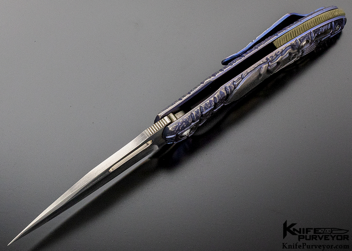 Rick Lala Custom Knife Skull #017 "Sentry" Frame Lock Flipper - Image 6