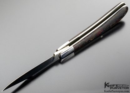 Rick Menefee Custom Knife with Rag Micarta Lanny's Clip - Image 7
