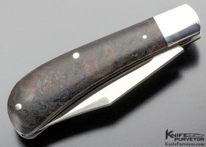 Rick Menefee Custom Knife with Rag Micarta Lanny's Clip - Image 5