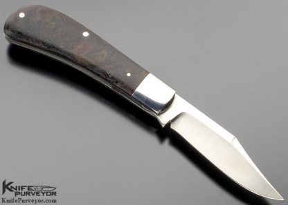 Rick Menefee Custom Knife with Rag Micarta Lanny's Clip - Image 3