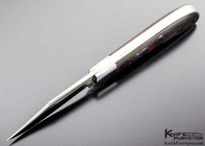 Rick Menefee Custom Knife with Rag Micarta Lanny's Clip - Image 6