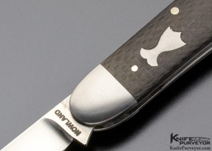 Rick Nowland Custom Knife Carbon Fiber Slip Joint w/ Half Stop - Image 2