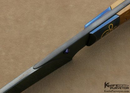 Bertie Rietveld Custom Knife Sole Authorship Engraved Damascus  Persian Fighter - Image 5
