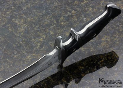 RJ Martin Custom Knife #14 Canvas Micarta "Vanguard" Subhilt Fighter - Image 6