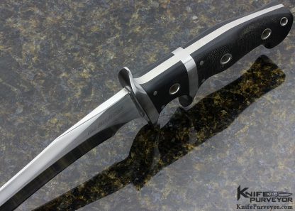 RJ Martin Custom Knife #14 Canvas Micarta "Vanguard" Subhilt Fighter - Image 4