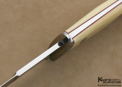 Robert Nelson Parker Custom Knife Dave Lark Engraved Mammoth Ivory Chute Knife - Image 4