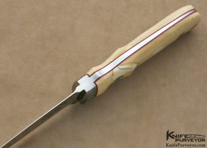 Robert Nelson Parker Custom Knife Dave Lark Engraved Mammoth Ivory Hideout Knife - Image 3