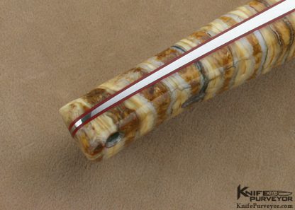 Robert Nelson Parker Custom Knife Dave Lark Engraved Mammoth Tooth Chute Knife - Image 5