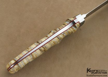 Robert Nelson Parker Custom Knife Dave Lark Engraved Mammoth Tooth Hideout Knife - Image 3