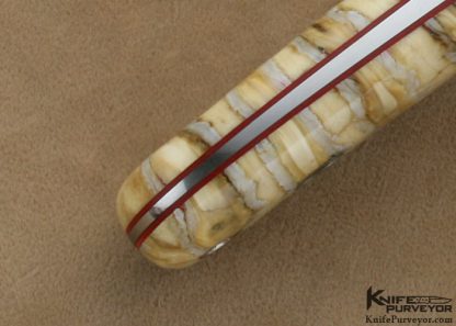 Robert Nelson Parker Custom Knife Dave Lark Engraved Mammoth Tooth Hideout Knife - Image 5