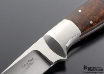 Robert Papp Custom Knife Desert Ironwood Utility Knife - Image 2