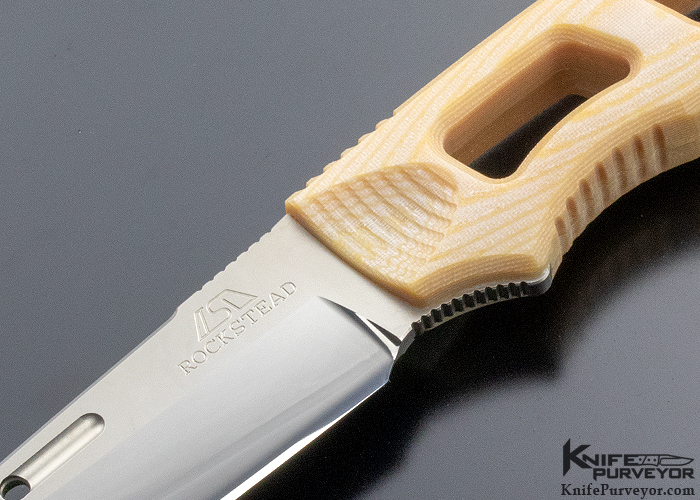 KEI様  28 Rockstead Custom Knife KEI 028 Micarta Fixed Blade with Leather