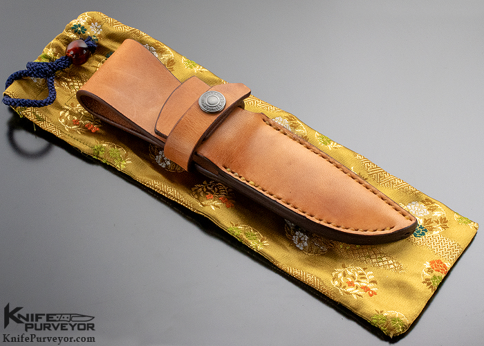 Rockstead Custom Knife KEI 028 Micarta Fixed Blade with Leather
