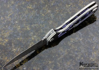 Rod Olson Custom Knife M3 Skeleton Frame Button Lock - Image 5