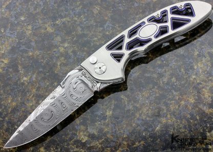 Rod Olson Custom Knife M3 Skeleton Frame Button Lock
