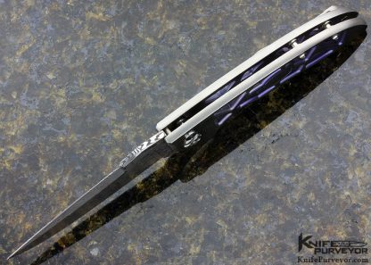 Rod Olson Custom Knife M3 Skeleton Frame Button Lock - Image 4