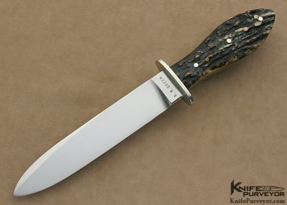 Roger Green Custom Knife Stag California Dagger