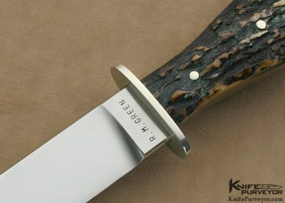 Roger Green Custom Knife Stag California Dagger - Image 2