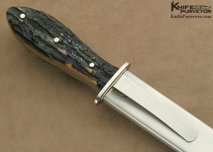 Roger Green Custom Knife Stag California Dagger - Image 7