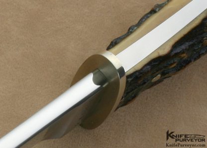 Roger Green Custom Knife Stag California Dagger - Image 4