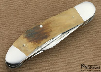 Richard Rogers Custom Knife 3 Blade Sow Belly Slip Joint - Image 3