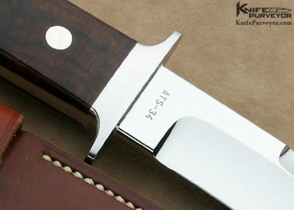 Ricardo Romano Custom Knife Desert Ironwood Chute - Image 4