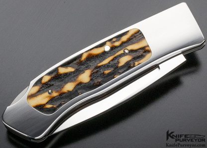 Ron Lake Custom Knife  Custom Knife Stag Interframe Sierra Lockback - Image 3