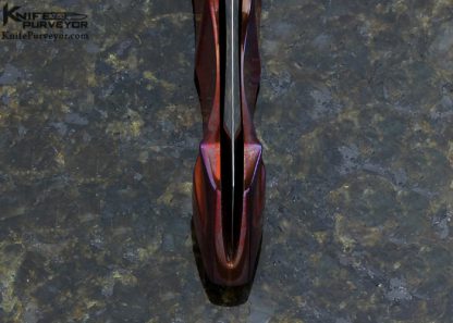 Ron Appleton Custom Knife 2015 AKI "Vermejo" Sculpted Copper and Steel Advanced IQ Lock Folder - Image 7