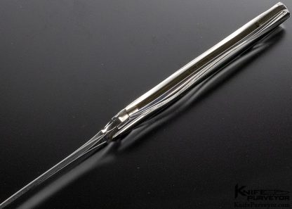 Ron Best Black Jade and Damasteel Damascus Lockback Dagger - Image 7