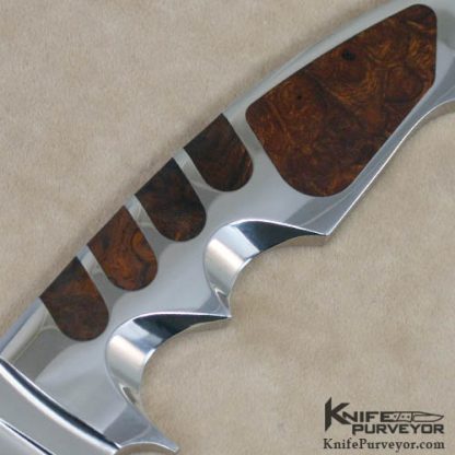 Ron Best Custom Knife Desert Ironwood Integral Drop Point Hunter - Image 2