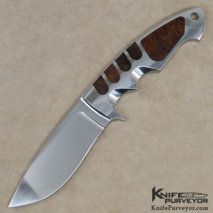 Ron Best Custom Knife Desert Ironwood Integral Drop Point Hunter