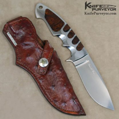 Ron Best Custom Knife Desert Ironwood Integral Drop Point Hunter - Image 4