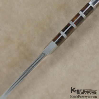 Ron Best Custom Knife Desert Ironwood Integral Drop Point Hunter - Image 3
