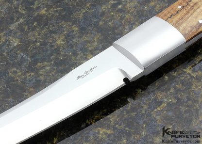 Ron Gaston Custom Knife Tanto Spalted Maple Tanto - Image 2