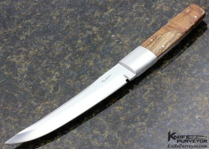 Ron Gaston Custom Knife Tanto Spalted Maple Tanto