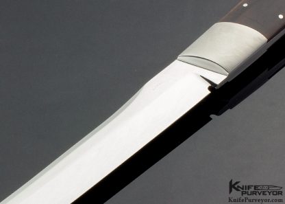 Ron Gaston Custom Knife Desert Ironwood Tanto - Image 2