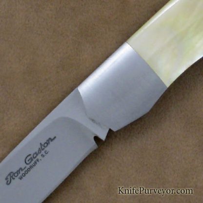 Ron Gaston Custom Knife Goldlip Pearl Slipjoint - Image 2